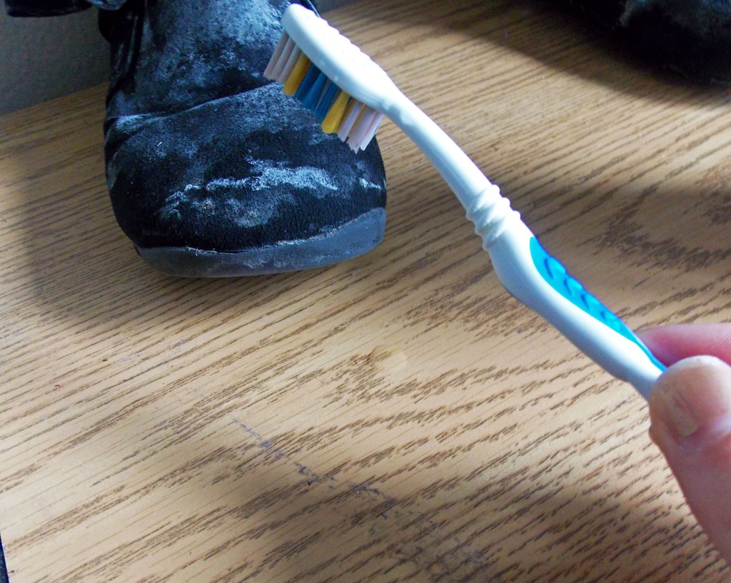 toothbrush, boots