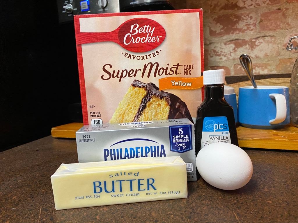 All the required ingredients for this recipe. 
